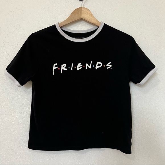 Love Tribe Tops - 2/$30 Friends cropped logo tee by Love Tribe.  Size Small